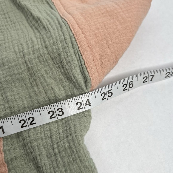 Entro Top Womens Medium M Colorblock Oversized Lagenlook Drapey Neutral Feminine - Picture 4 of 6